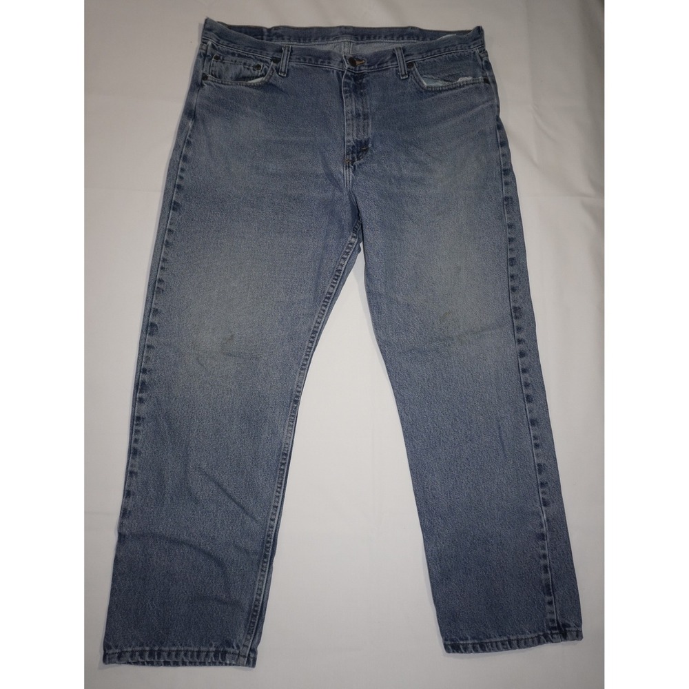 Wrangler 40x32 Relaxed Fit Blue Cotton Denim Jeans